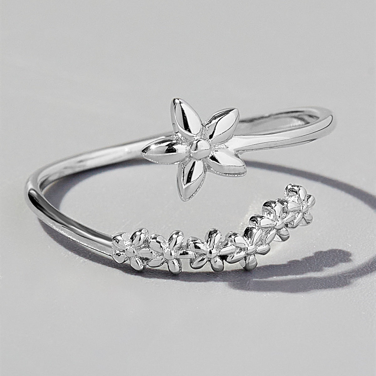 925 Sterling Silver Flower Ring