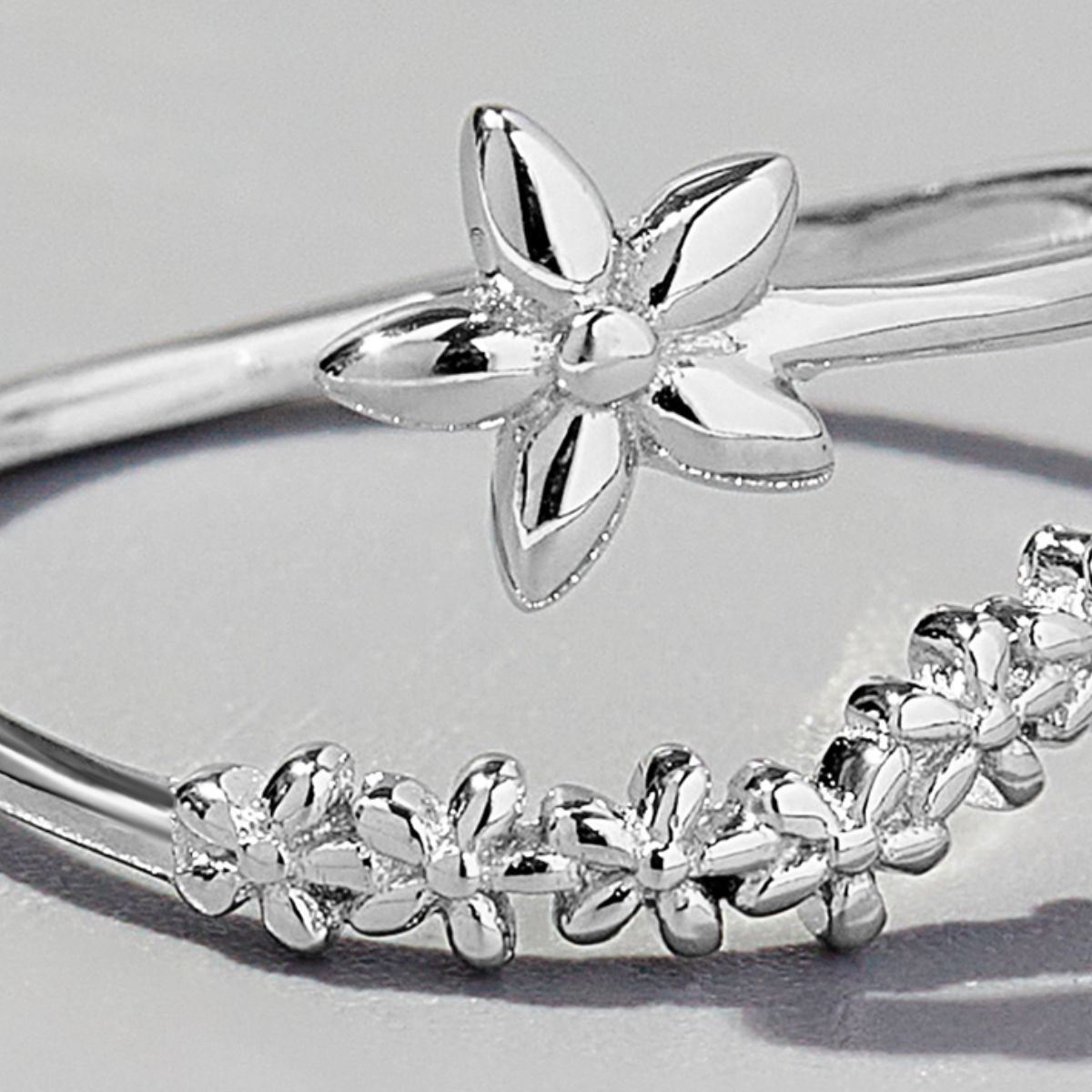 925 Sterling Silver Flower Ring