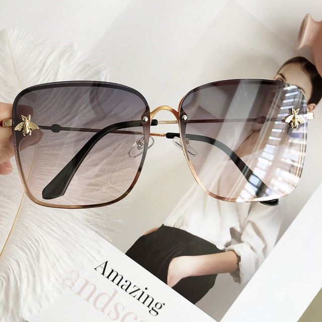 Luxury Square Bee Sunglasses